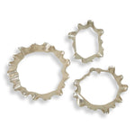 Ripple Effect - Wall Art (Set of 3) - Silver