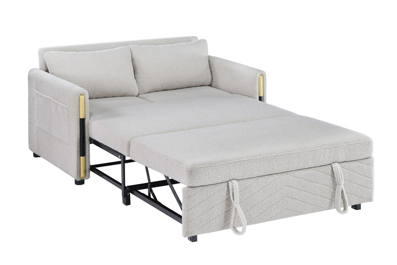 Percy - Teddy Sleeper Loveseat With Dual-Pull Sleeper Design - R&R Furniture Gallery (Fountain Valley, CA)