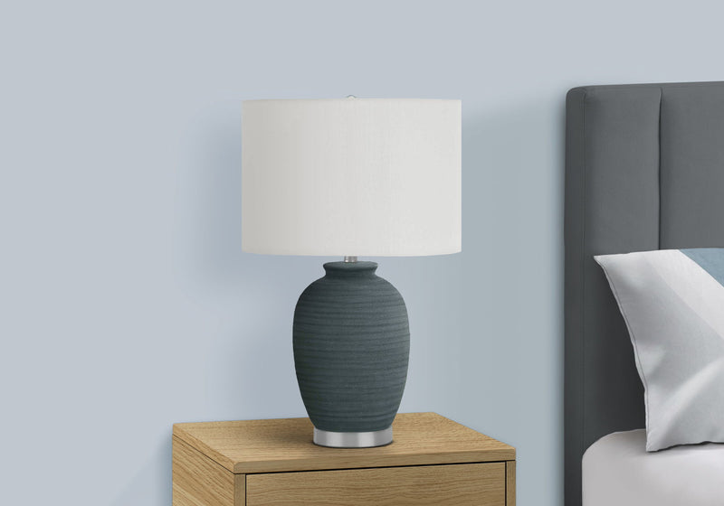 Lighting, Table Lamp, Ceramic, Contemporary - Blue - R&R Furniture Gallery (Fountain Valley, CA)