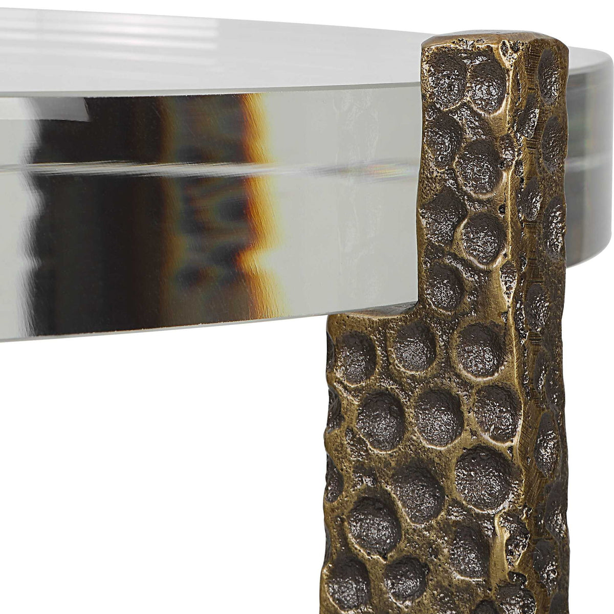 Trifecta - Drink Table - Brass / Bronze