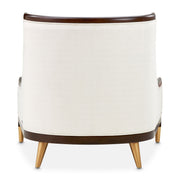 Belmont Place - Accent Chair - Cream / Espresso - R&R Furniture Gallery (Fountain Valley, CA)