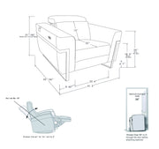 990 - Power Reclining Chair With Power Headrest - R&R Furniture Gallery (Fountain Valley, CA)