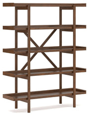 Lyncott - Bookcase - Brown - R&R Furniture Gallery (Fountain Valley, CA)