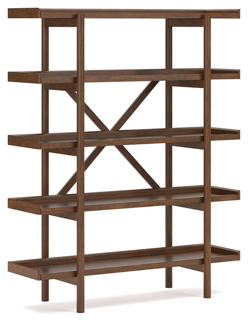 Lyncott - Bookcase - Brown - R&R Furniture Gallery (Fountain Valley, CA)