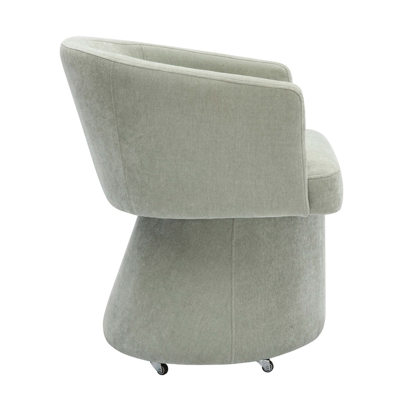 Kristen - Upcycled Chenille Rolling Desk Chair - R&R Furniture Gallery (Fountain Valley, CA)