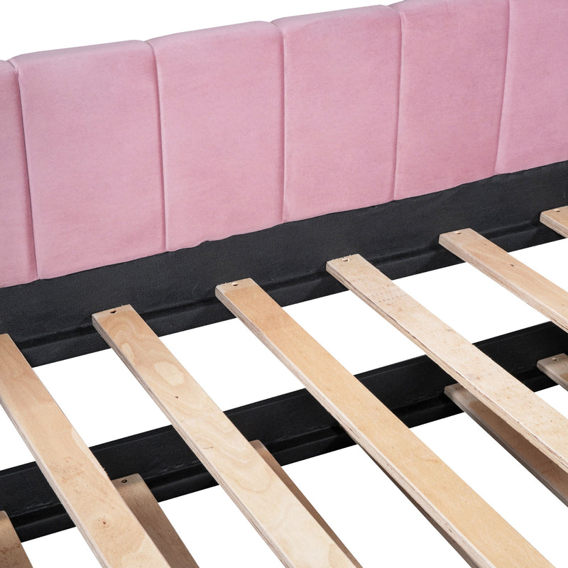 Upholstered Daybed With Ergonomic Design Backrest - R&R Furniture Gallery (Fountain Valley, CA)