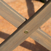 Blissique - Outdoor Foldable Wood Dining Table With Slat Design - R&R Furniture Gallery (Fountain Valley, CA)