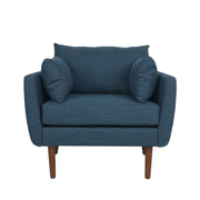 Luminate - Upholstered Fabric Club Chair With Tapered Legs And 2 Accent Pillows - R&R Furniture Gallery (Fountain Valley, CA)