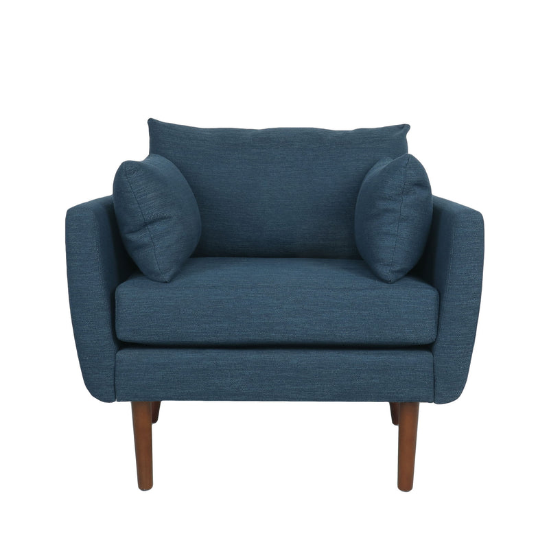 Luminate - Upholstered Fabric Club Chair With Tapered Legs And 2 Accent Pillows - R&R Furniture Gallery (Fountain Valley, CA)