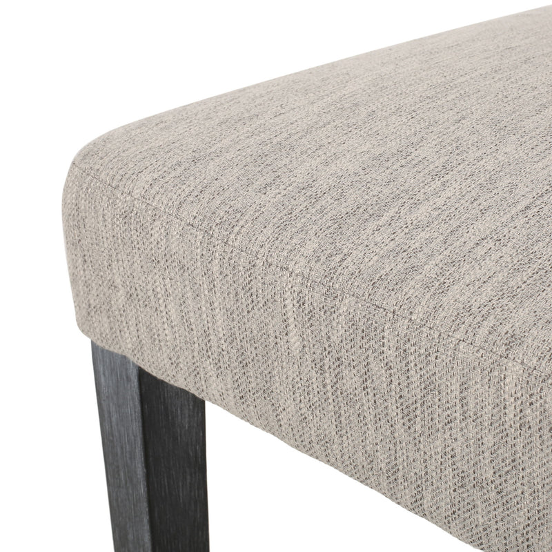 Contemporary Noble House dining chair with upholstered seat and tapered wooden legs, part of a stylish chair set.