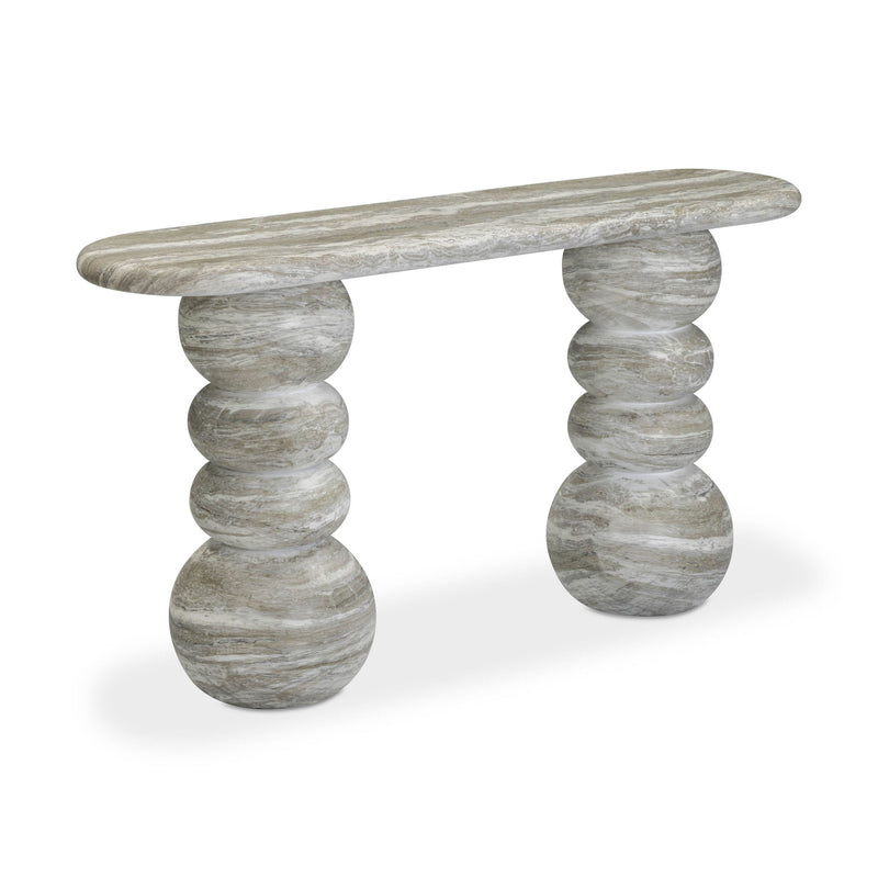 Hyre - Indoor / Outdoor Concrete Console Table - Faux Stone - R&R Furniture Gallery (Fountain Valley, CA)