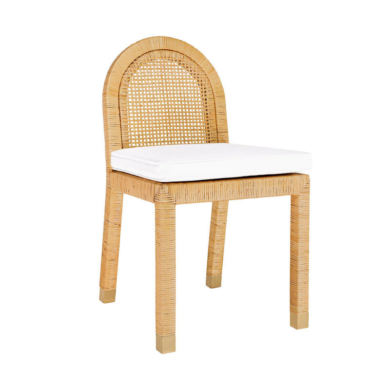 Amara - Rattan Arched Back Dining Chair - Natural - R&R Furniture Gallery (Fountain Valley, CA)