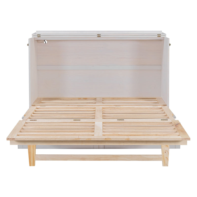 DreamHaus cabinet Murphy bed with large storage drawers and stylish design, featuring a sleek wooden finish and modern look.