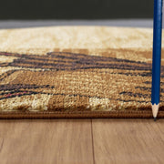Tribes - 5'3" X 7'3" Southwest Area Rug Polypropylene - Beige - R&R Furniture Gallery (Fountain Valley, CA)