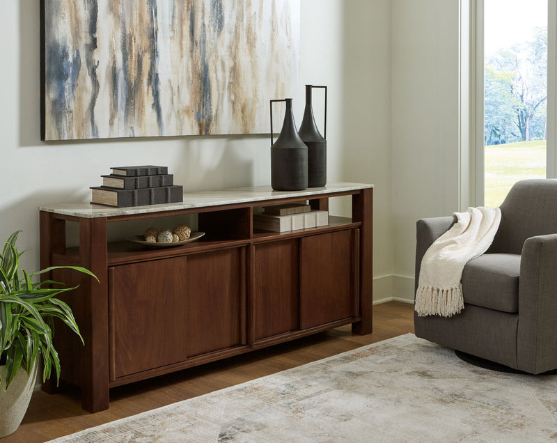 Tobinville - Accent Cabinet - Dark Brown - R&R Furniture Gallery (Fountain Valley, CA)