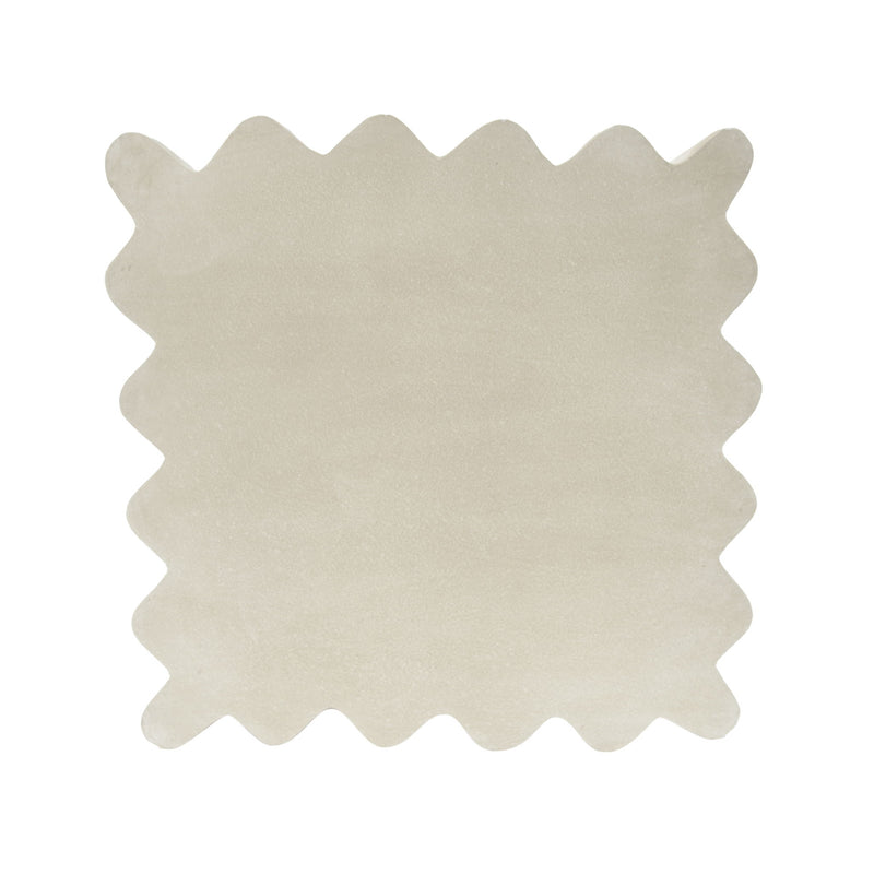 Mgo Archaistic Wavy Side Table - Antique Sandstone - R&R Furniture Gallery (Fountain Valley, CA)
