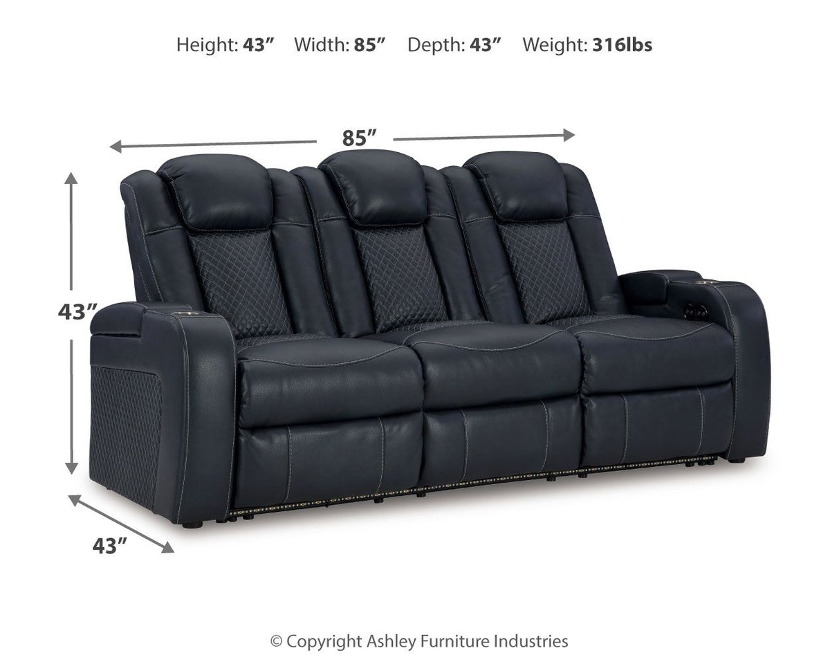 Fyne-dyme - Power Reclining Sofa With Adj Headrest - R&R Furniture Gallery (Fountain Valley, CA)