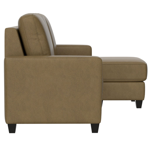 2 Piece Sofa With Chaise, Comfortable Seating For 3, Tapered Feet, USB Charging Console - Brown - R&R Furniture Gallery (Fountain Valley, CA)
