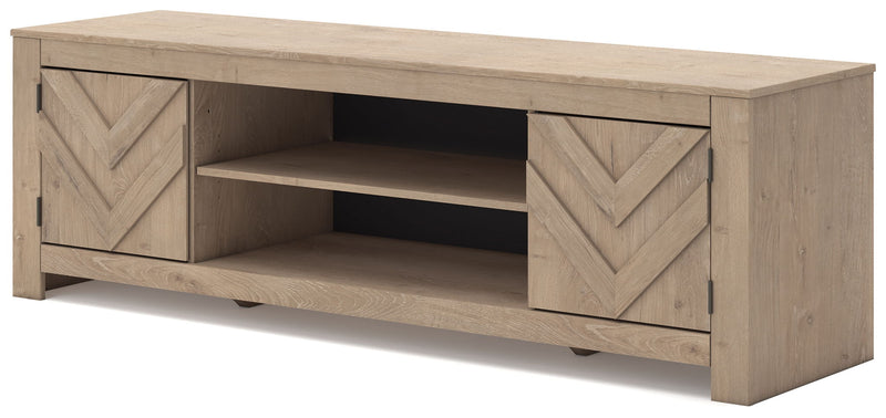 Cayboni - LG TV Stand With Fireplace Option - R&R Furniture Gallery (Fountain Valley, CA)