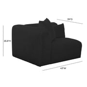 Tarra - Fluffy Oversized Corduroy Modular Corner Chair - R&R Furniture Gallery (Fountain Valley, CA)