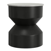 Maxine - Side Table - Black White - R&R Furniture Gallery (Fountain Valley, CA)