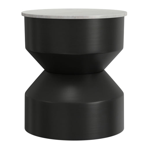 Maxine - Side Table - Black White - R&R Furniture Gallery (Fountain Valley, CA)