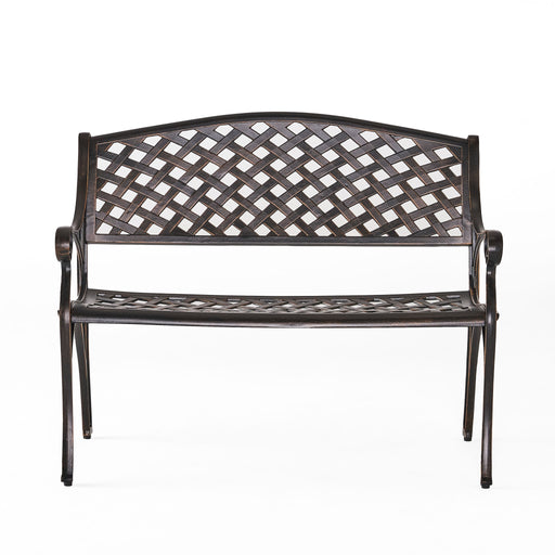 Spencer - Cast Bench - Copper - R&R Furniture Gallery (Fountain Valley, CA)