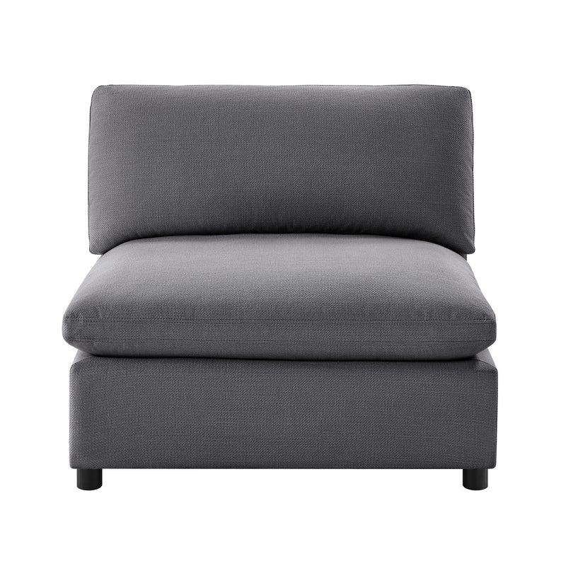 Cassandra - Armless Slipper Chair - Charcoal Gray - R&R Furniture Gallery (Fountain Valley, CA)