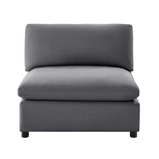 Cassandra - Armless Slipper Chair - Charcoal Gray - R&R Furniture Gallery (Fountain Valley, CA)