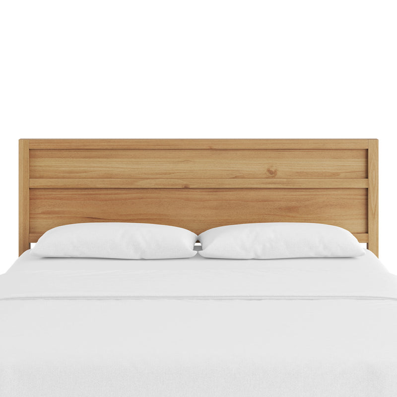 Ridgecrest Home Maddox panel headboard with a modern design, featuring clean lines and a neutral fabric finish for bedroom decor.