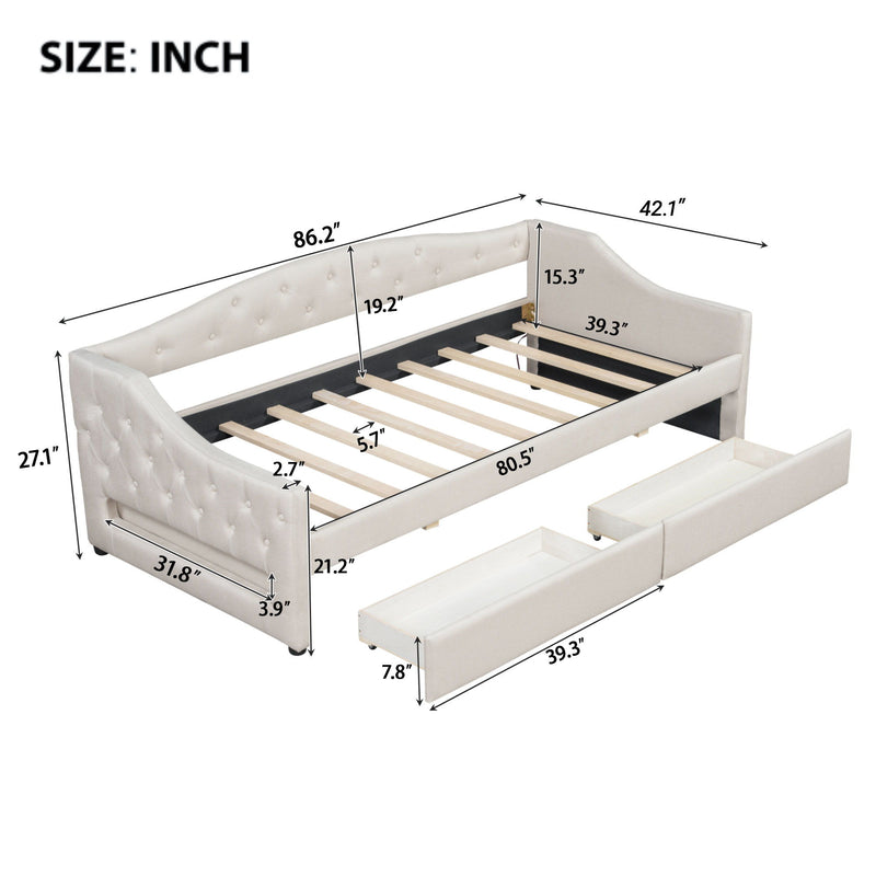 Daybed With LED Belt - R&R Furniture Gallery (Fountain Valley, CA)