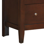Glory Furniture cappuccino storage chest, an accent piece with a smooth finish and compact design for versatile home storage.