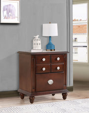Glory Furniture Summit accent nightstand in cappuccino finish with a single drawer and sleek design.