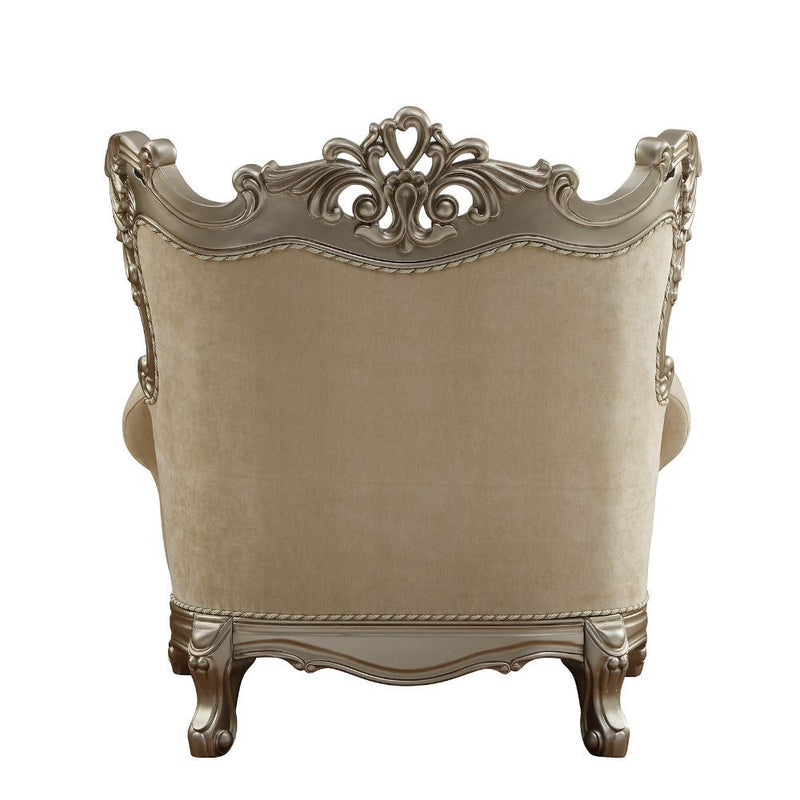 Ranita - Chair With 2 Pillows - Fabric & Champagne - R&R Furniture Gallery (Fountain Valley, CA)