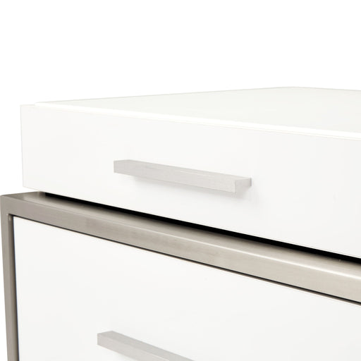 Marquee - Nightstand - Cloud White - R&R Furniture Gallery (Fountain Valley, CA)