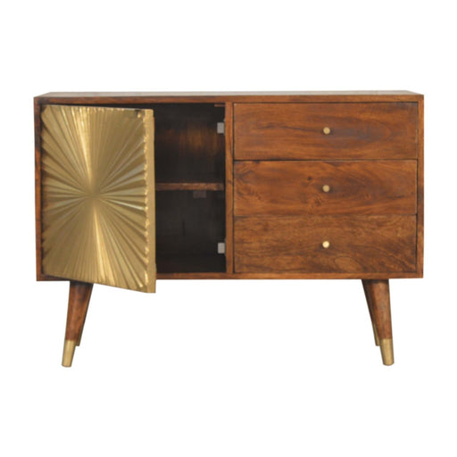 Manila - Sideboard, 3 Drawer - Chestnut - R&R Furniture Gallery (Fountain Valley, CA)