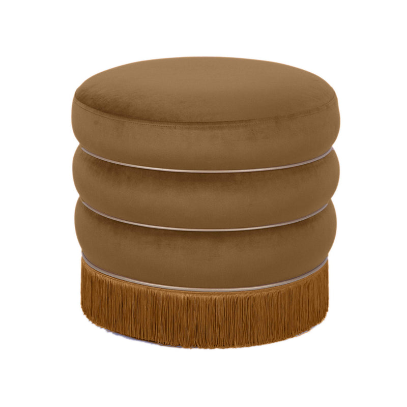 Lakka - Velvet Ottoman - R&R Furniture Gallery (Fountain Valley, CA)