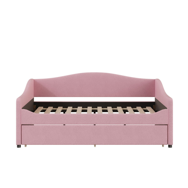 Upholstered Daybed With Light And Trundle - R&R Furniture Gallery (Fountain Valley, CA)