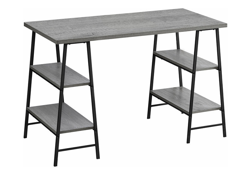Computer Desk For Home Office, Storage Shelves, Industrial Design - R&R Furniture Gallery (Fountain Valley, CA)