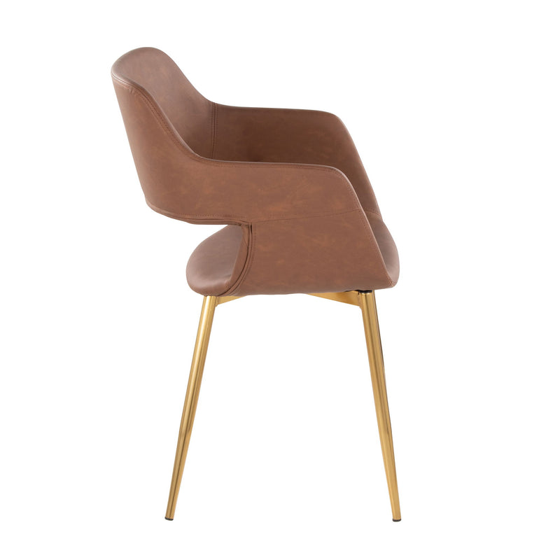 Pair of Lumi Source Margarite contemporary dining chairs in versatile design, featuring sleek modern style and comfortable seating.