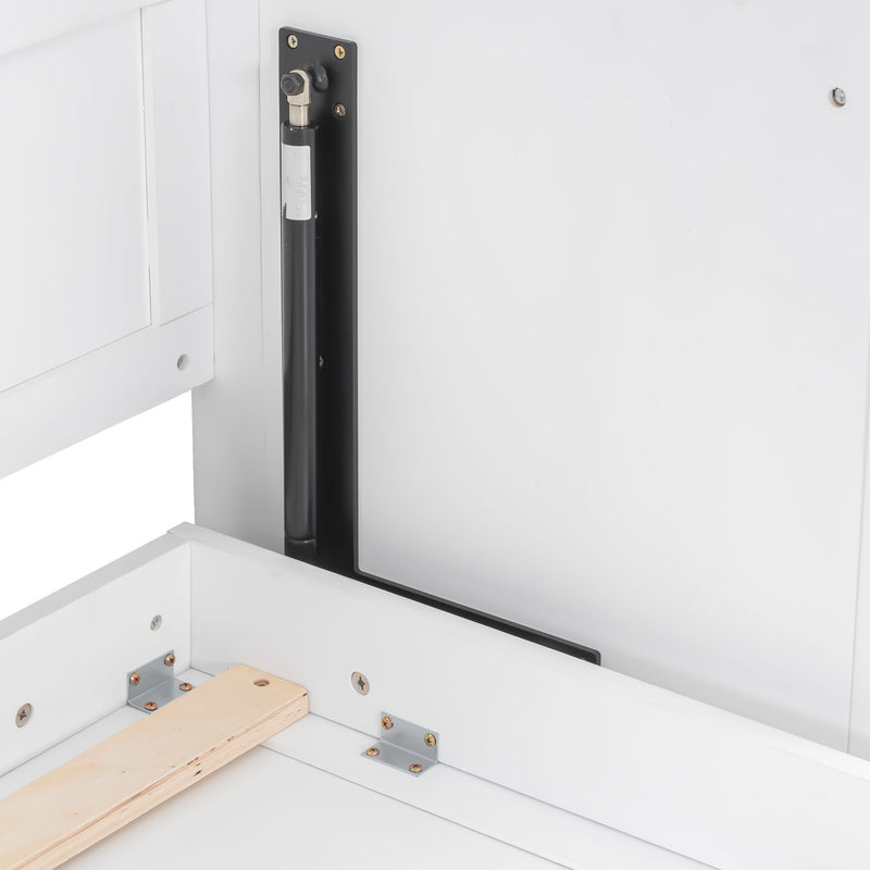Murphy Bed With Desk, LED Lights & USB Charging Station - R&R Furniture Gallery (Fountain Valley, CA)