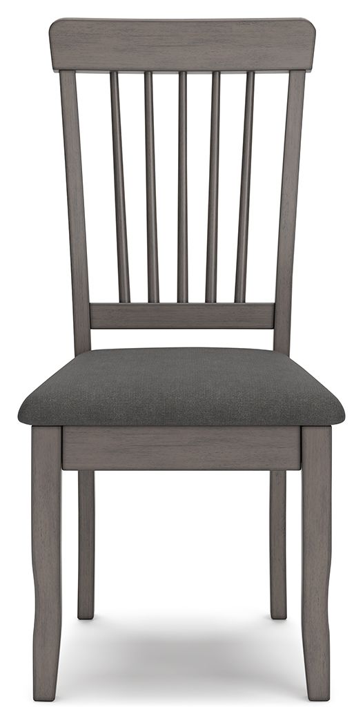 Shullden - Dining Room Side Chair (Set of 2) - Gray - R&R Furniture Gallery (Fountain Valley, CA)