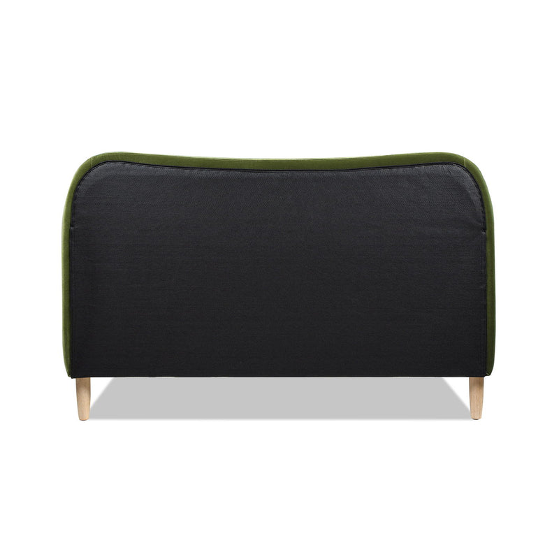 Roman - Curved Headboard Upholstered Platform Bed - R&R Furniture Gallery (Fountain Valley, CA)