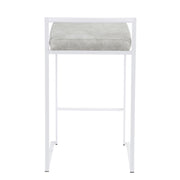 Lumi Source Fuji Simple Elegance contemporary stackable counter stool set with sleek design and modern finish.