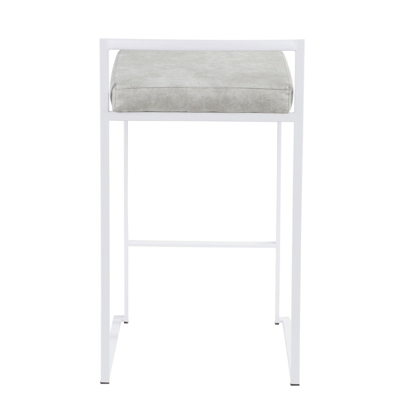 Lumi Source Fuji Simple Elegance contemporary stackable counter stool set with sleek design and modern finish.