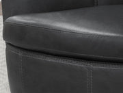 Barolo - 100% Italian Leather Swivel Club Chair (Set of 2) - R&R Furniture Gallery (Fountain Valley, CA)