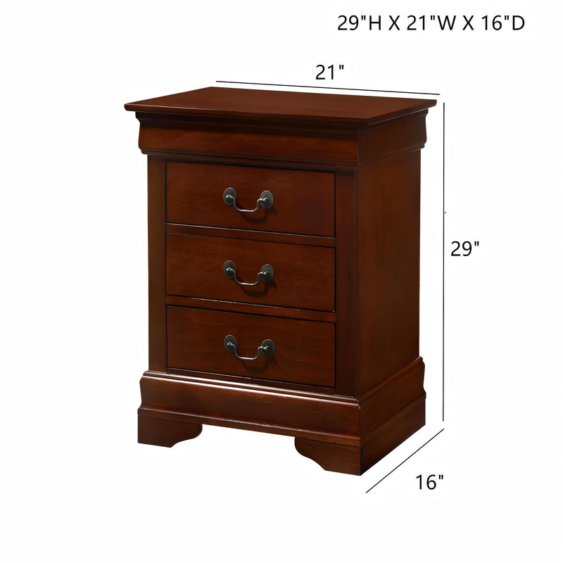 Louis Phillipe - Nightstand - Wood - R&R Furniture Gallery (Fountain Valley, CA)
