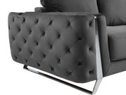 1051 - Contemporary Velvet Loveseat - R&R Furniture Gallery (Fountain Valley, CA)