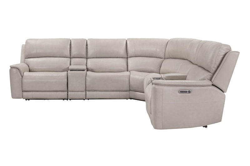 Parker Living Easton power reclining sectional with adjustable headrests, featuring plush cushions and modern design.