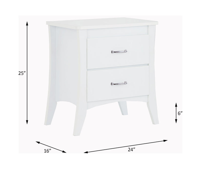 Babb - Accent Table - White - R&R Furniture Gallery (Fountain Valley, CA)